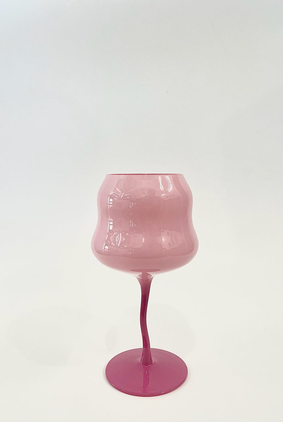 Wave Wine Glass - Berry