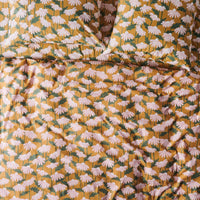 Daisy Bunch Mustard Organic Cotton Quilt Cover