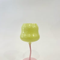 Wave Wine Glass - Lime