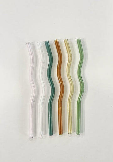 Wavy Glass Straw