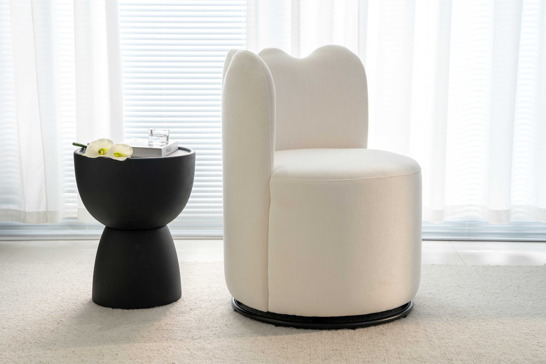 Scalloped Swivel Chair