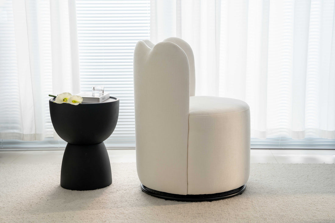 Scalloped Swivel Chair
