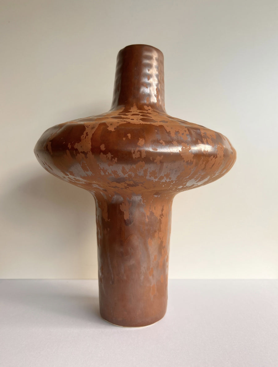 Rustic Brown Vase-Tall
