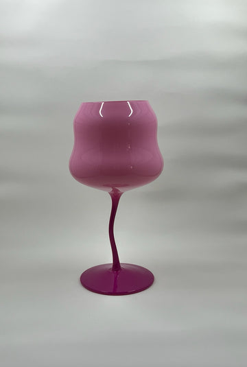 Wave Wine Glass - Berry