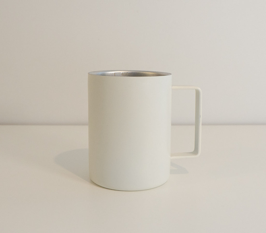 White Stainless Steel Mug