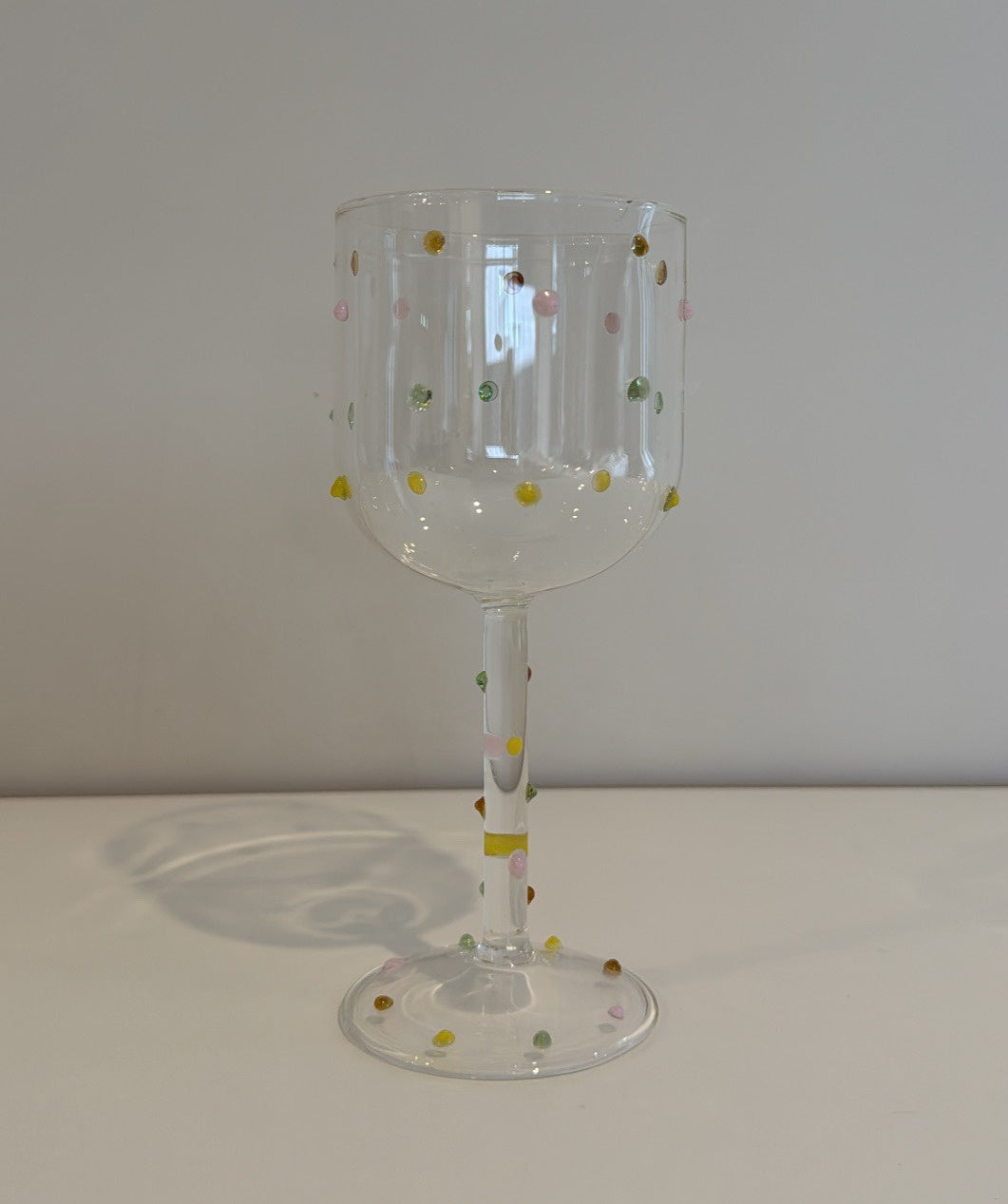 Spotty Wine Glass