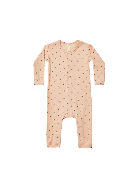 Ribbed Baby Jumpsuit - Strawberries