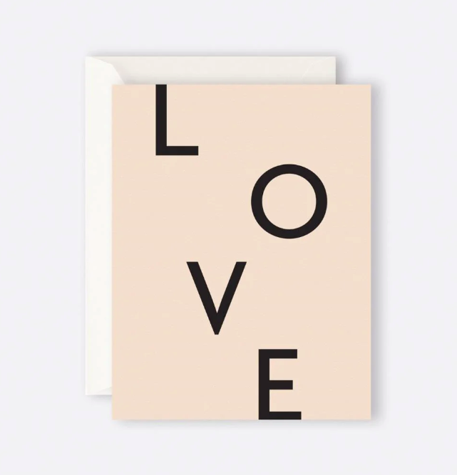 L  O V E - Greeting Card