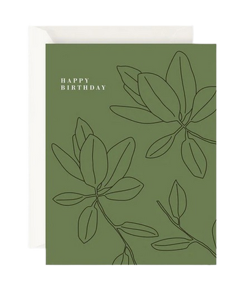 Happy Birthday Green - Greeting Card