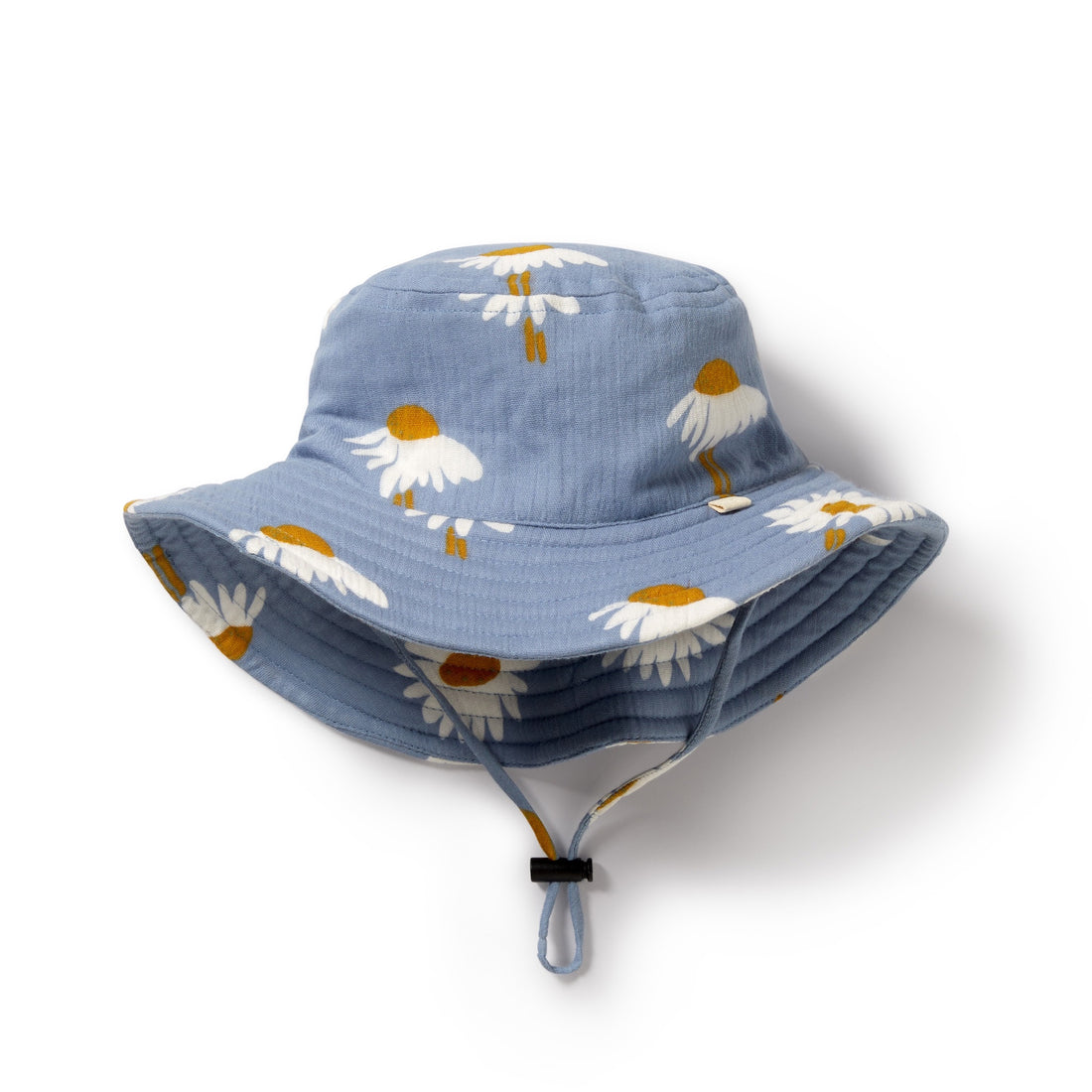 Daisy Floral Organic Crinkle Sun Hat