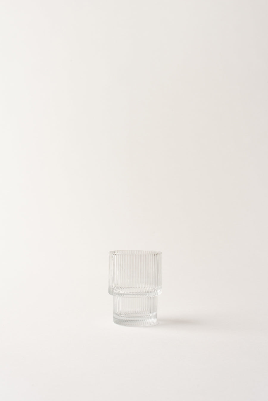 Ribbed Glassware Clear - Mini