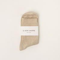Her Socks - Ivory Glitter