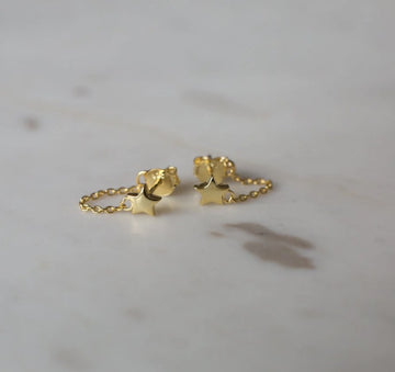 Twinkle Chain Stud - Gold