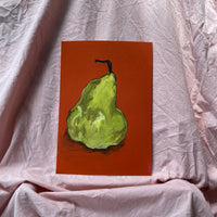 'wonky pear, single' - a4 bespoke print