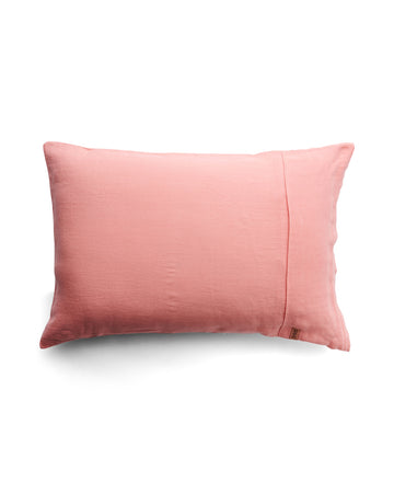 Coral Linen Pillowcase - Pair