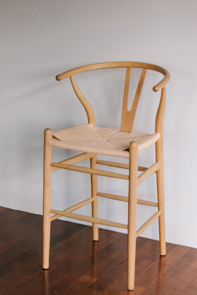 Natural Wishbone - Bar Stool