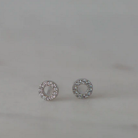 Sparkle Oh Studs - Silver