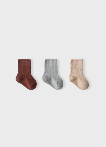 Petit Co. Sock Set - Brown