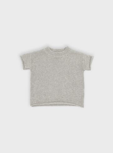 Jagger Knitted Top - Grey Marle