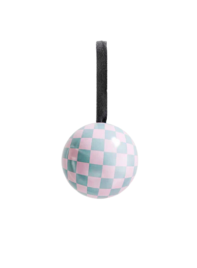 Lilac Checkers Bauble