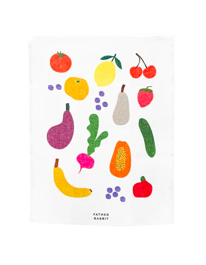 Tea Towel - Colourful Fruit