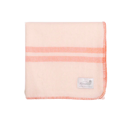 Woollen Cot Blanket - Piki Pink