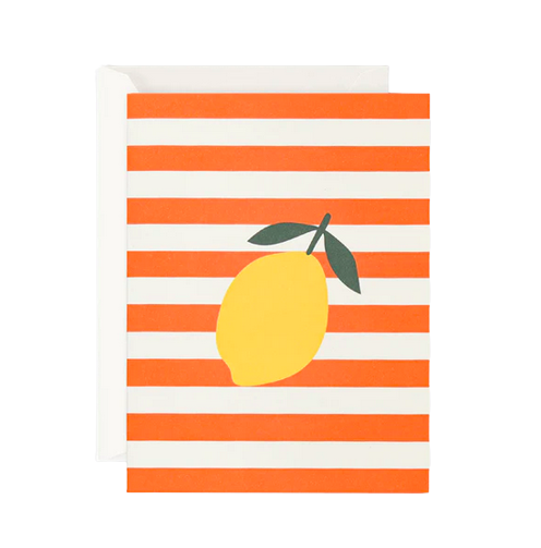 Lemon Stripe - Greeting card