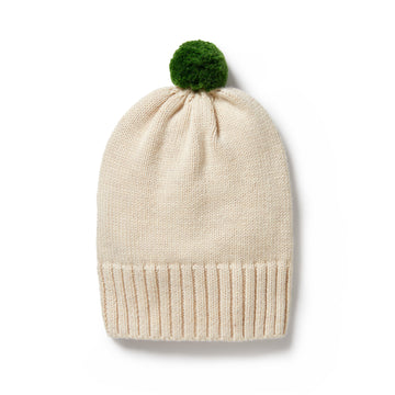 Knitted Hat - Almond