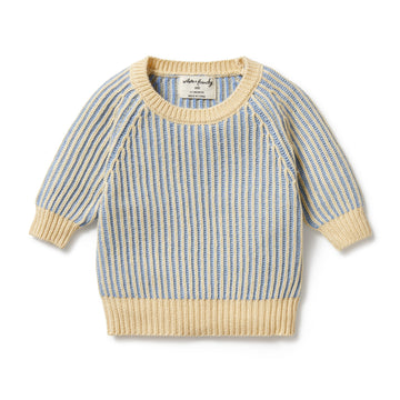 Knitted Ribbed Jumper - Dew