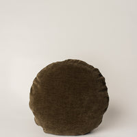 Kindred Cushion - Hunter Green Chenille Round