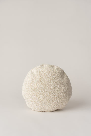 Kindred Cushion - White Boucle Round