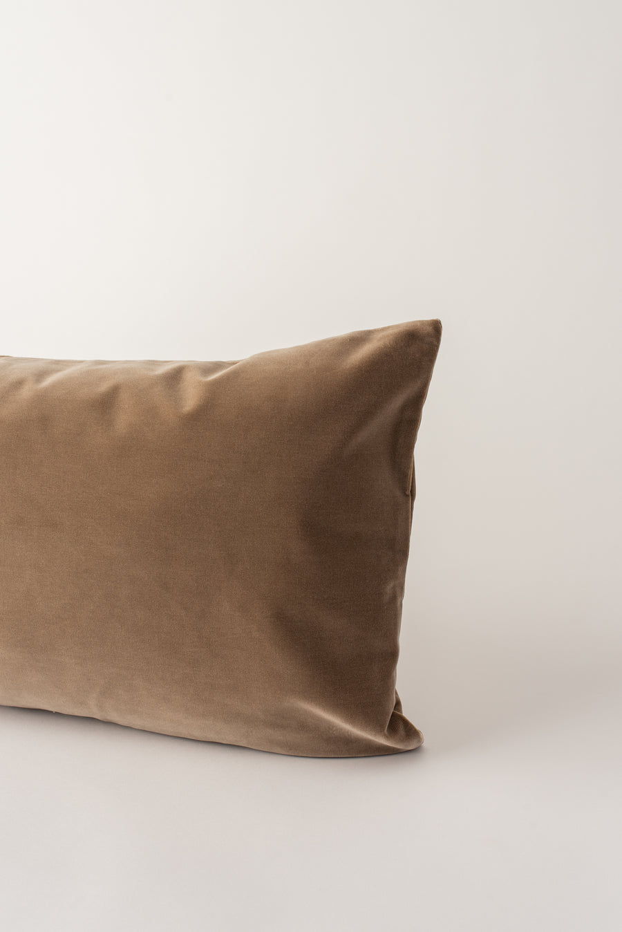 Kindred Cushion - Taupe Velvet Bolster