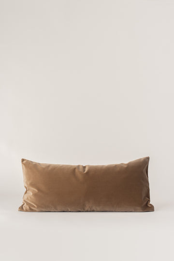 Kindred Cushion - Taupe Velvet Bolster