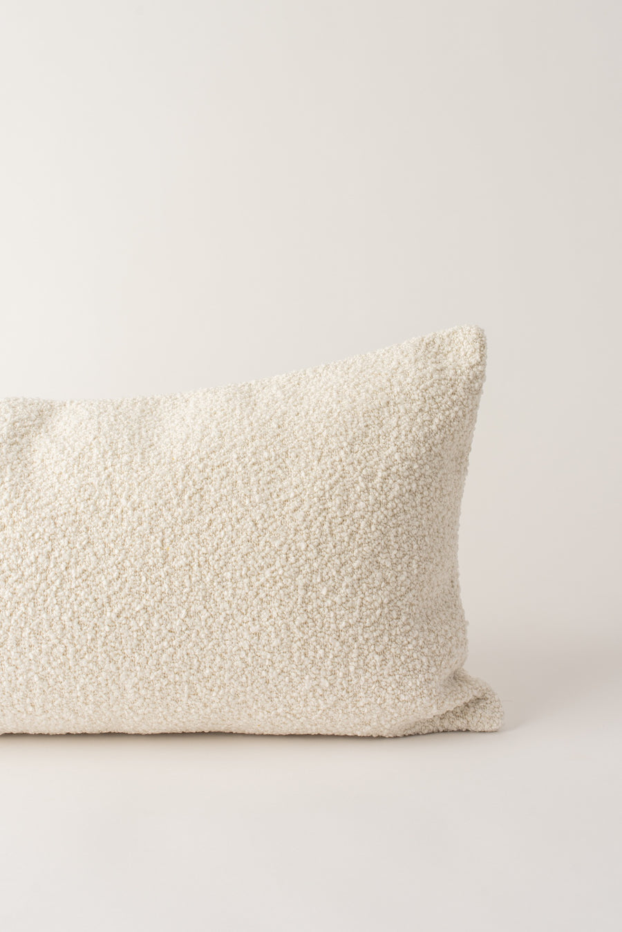 Kindred Cushion - White Boucle Bolster