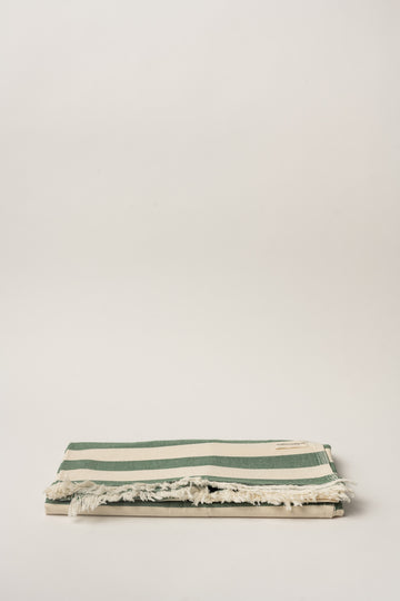 Mykonos Stripe XL Turkish Towel - Green
