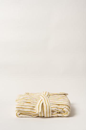 Kindred Bath Robe - Yellow Stripe