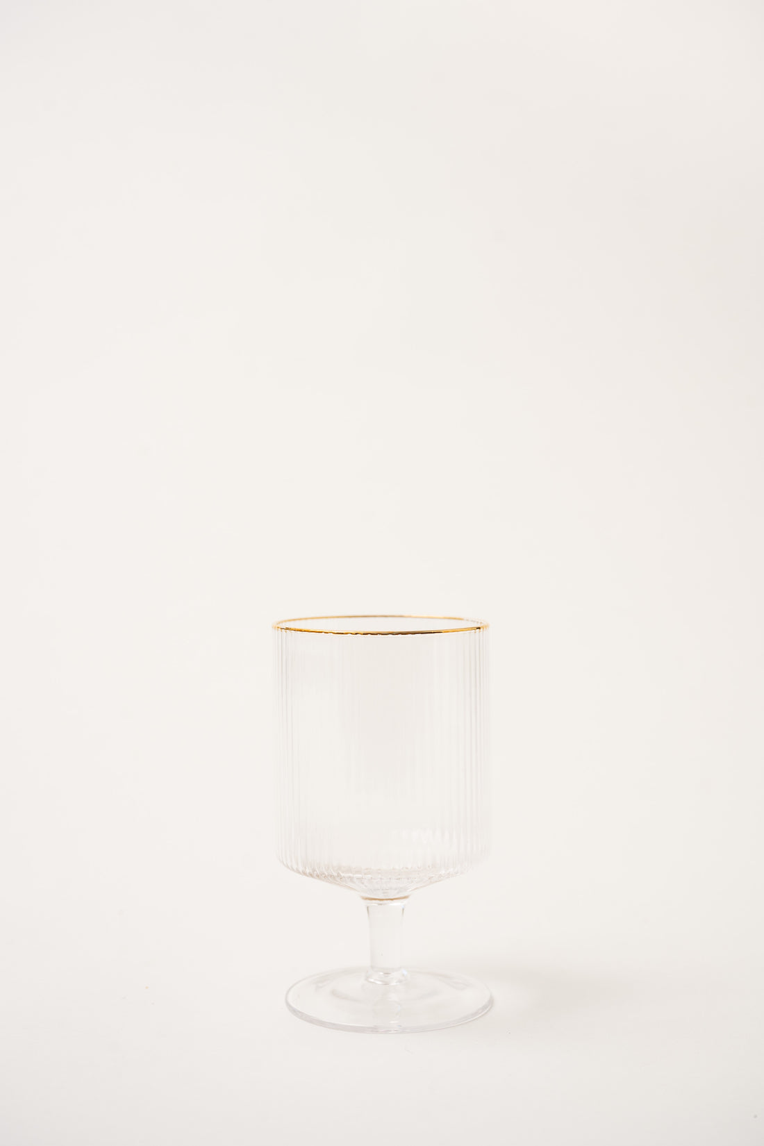 Footed Cocktail Glass - Gold Rim