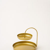 Two Tier Tray - Gold