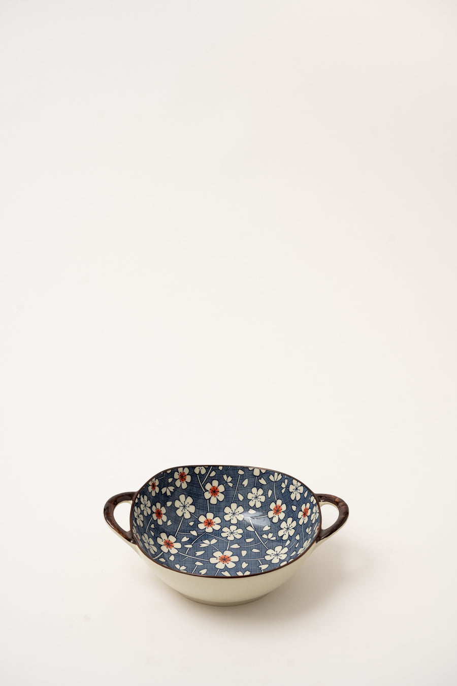 Handled Art Bowl - Blue