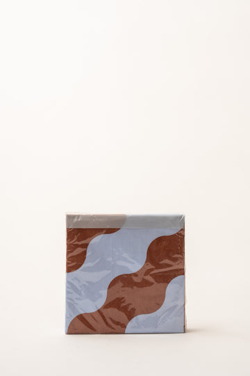 Paper Napkin Tide - Brown / Light Blue