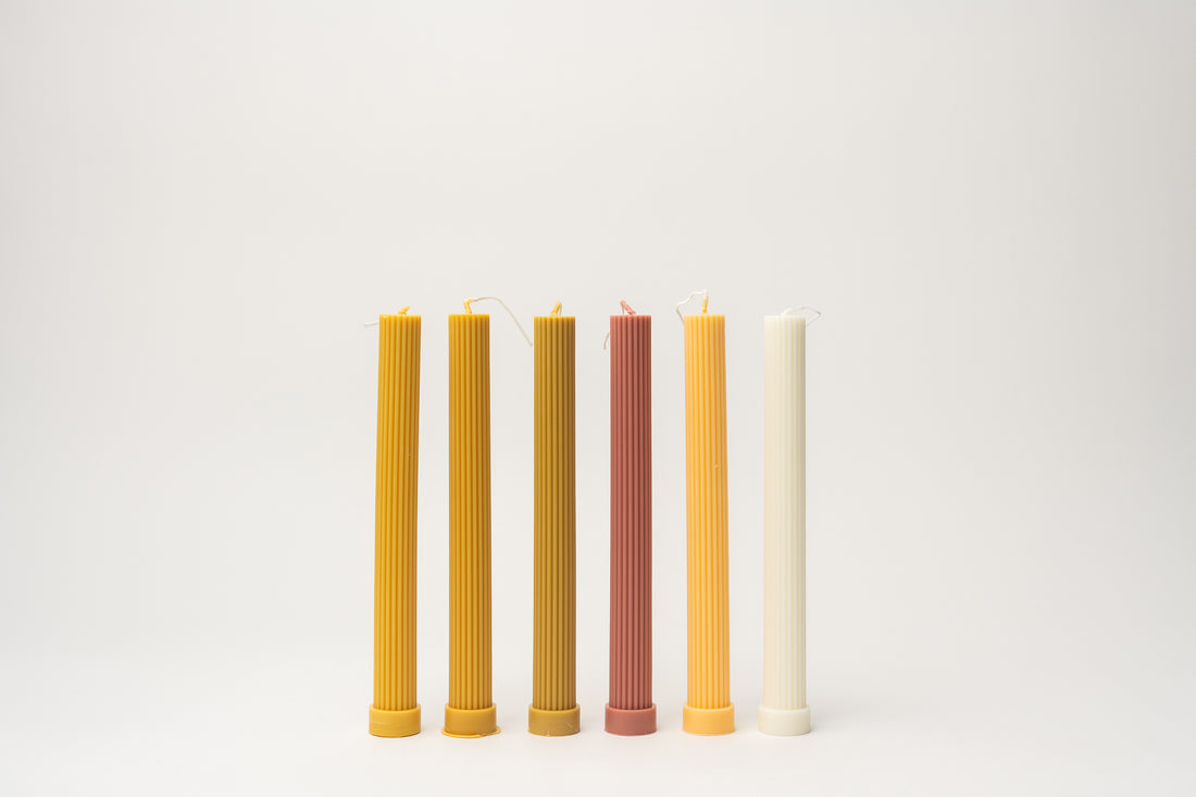 Pillar Candle Tall - Bright Yellow